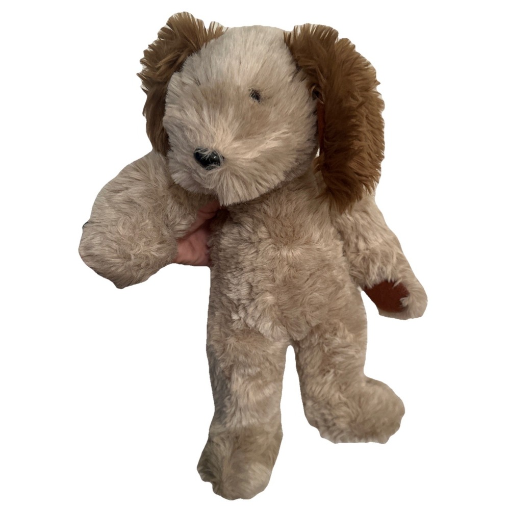 Teddy Crafters Vintage Dog Brown Tan Plush Stuffed‎ Animal